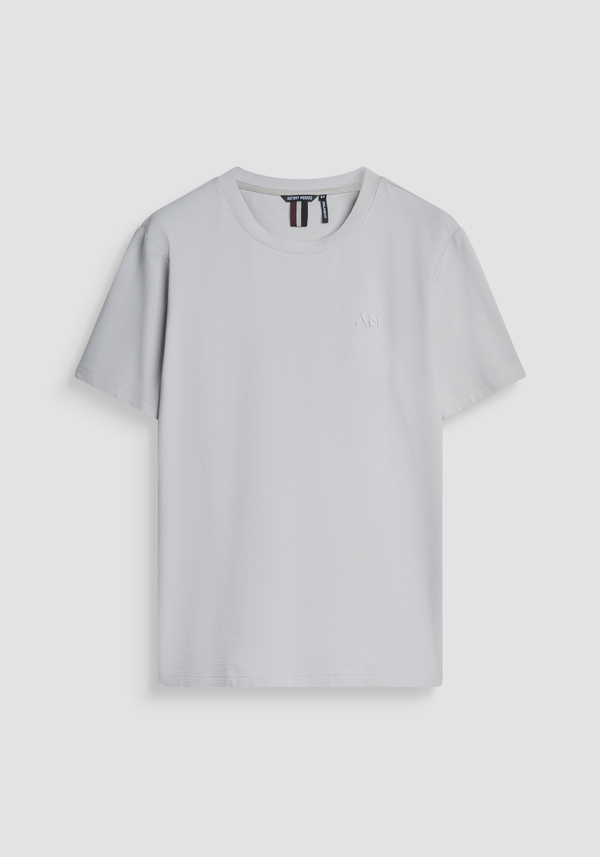 CAMISETA RELAXED FIT EN MEZCLA ALGODÓN CON LOGO BORDADO - Antony Morato Online Shop