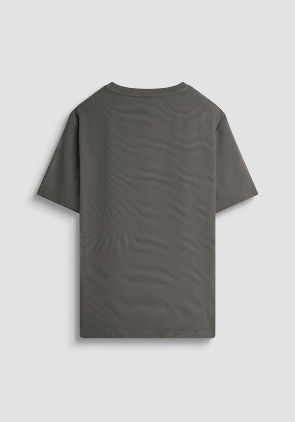 RELAXED FIT COTTON BLEND T-SHIRT WITH EMBROIDERED LOGO - Antony Morato Online Shop