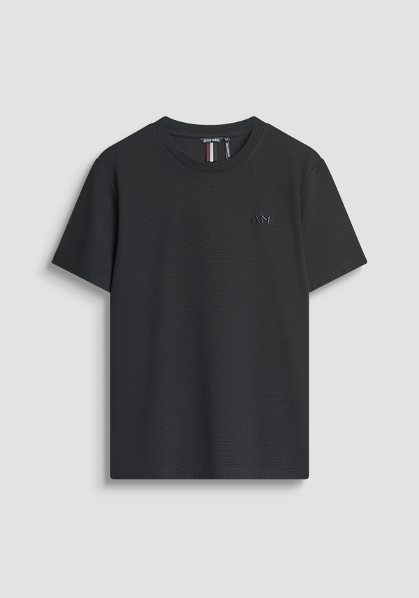 CAMISETA RELAXED FIT EN MEZCLA ALGODÓN CON LOGO BORDADO - Antony Morato Online Shop