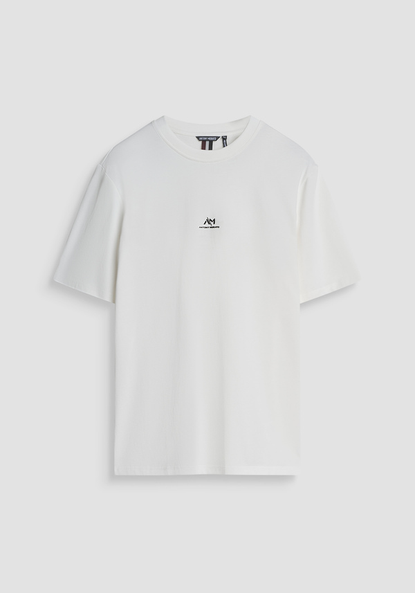 T-SHIRT RELAXED COTTON JERSEY SHIRT WITH LOGO - Antony Morato Online Shop