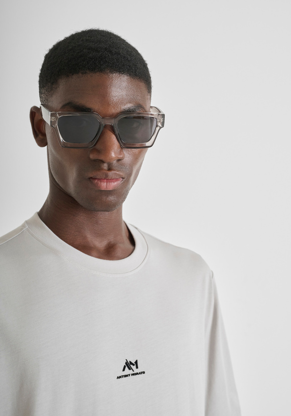T-SHIRT RELAXED COTTON JERSEY SHIRT WITH LOGO - Antony Morato Online Shop