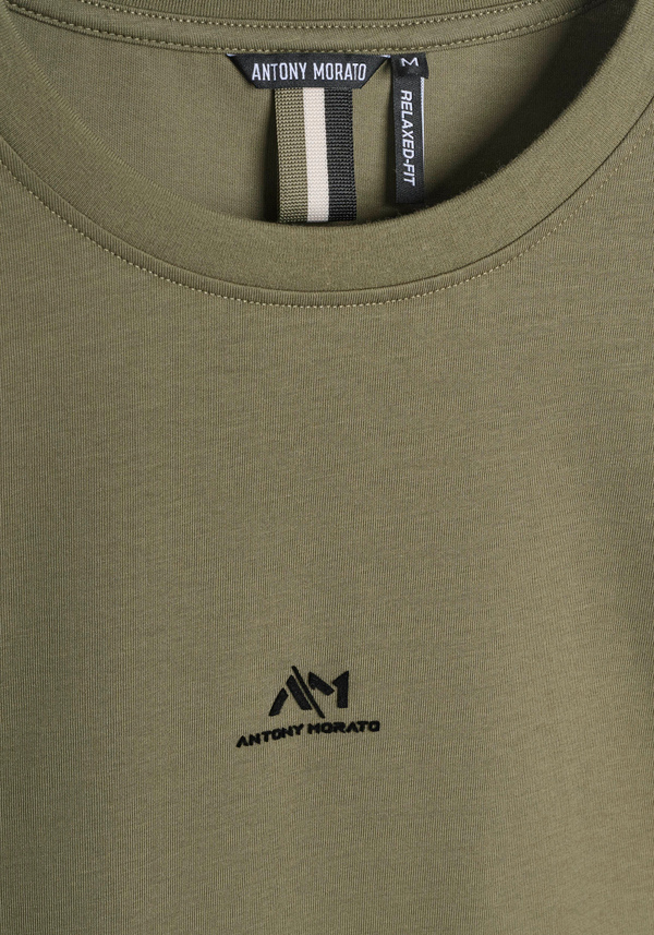 T-SHIRT RELAXED COTTON JERSEY SHIRT WITH LOGO - Antony Morato Online Shop