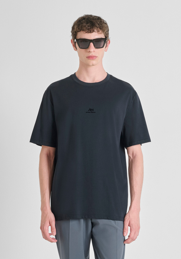 T-SHIRT RELAXED COTTON JERSEY SHIRT WITH LOGO - Antony Morato Online Shop