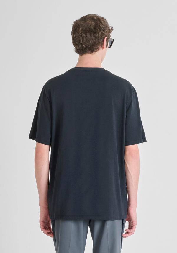 T-SHIRT RELAXED COTTON JERSEY SHIRT WITH LOGO - Antony Morato Online Shop