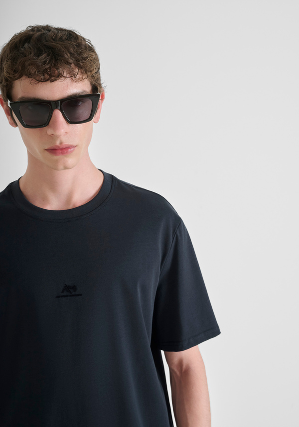 T-SHIRT RELAXED COTTON JERSEY SHIRT WITH LOGO - Antony Morato Online Shop