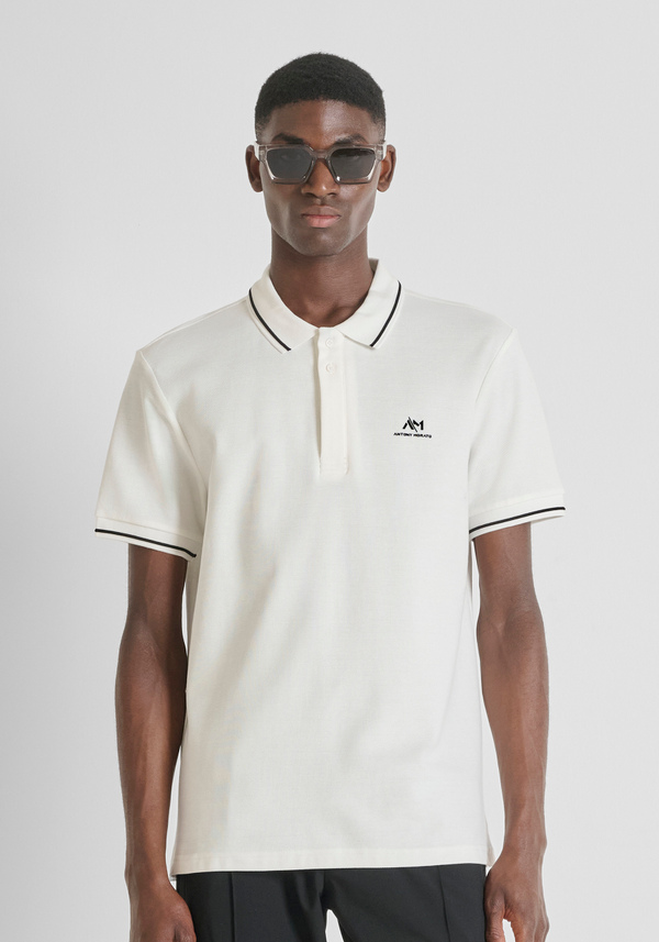 POLO REGULAR FIT EN PIQUÉ DE ALGODÓN CON LOGO - Antony Morato Online Shop