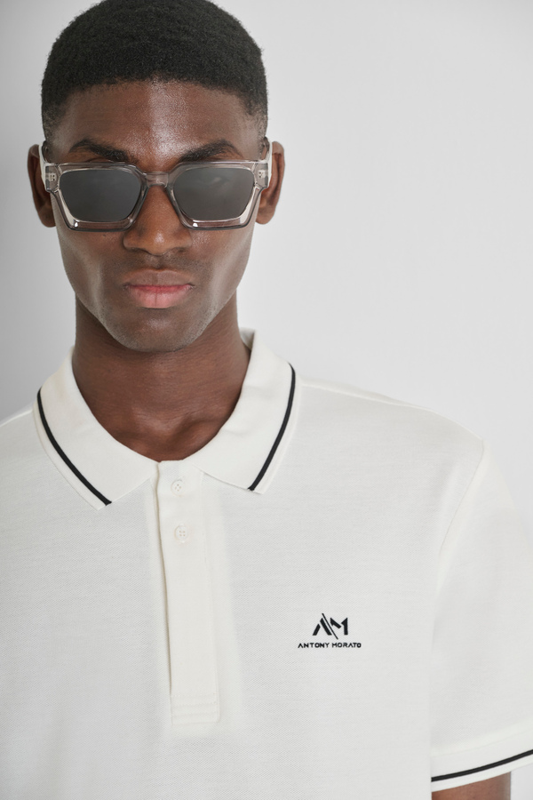 POLO REGULAR FIT EN PIQUÉ DE ALGODÓN CON LOGO - Antony Morato Online Shop