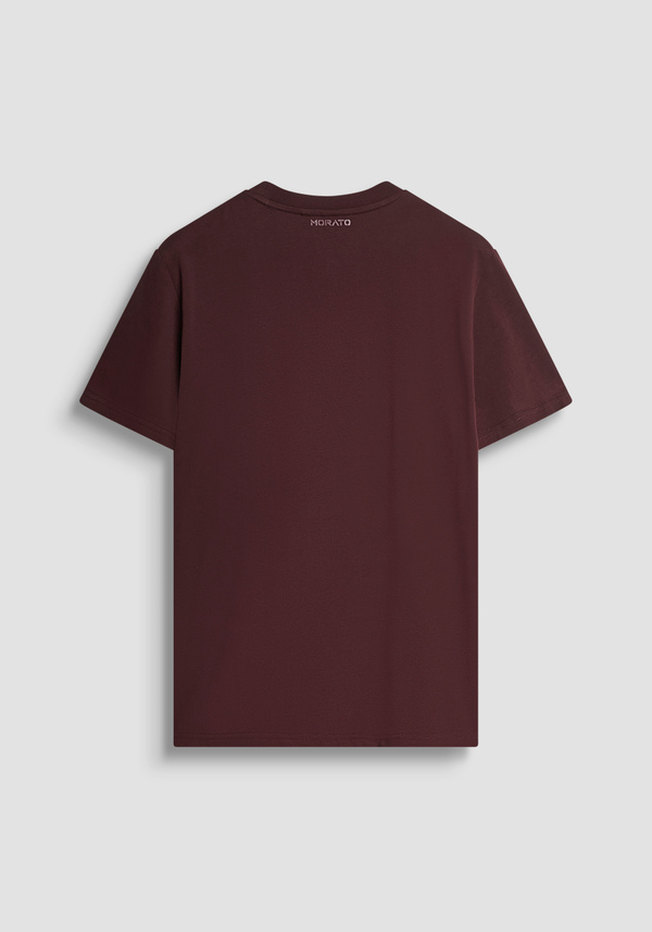 REGULAR FIT COTTON JERSEY T-SHIRT WITH RUBBERIZED TIGER PRINT - Antony Morato Online Shop