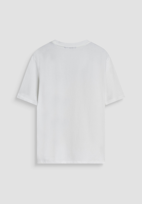 REGULAR FIT T-SHIRT IN COTTON JERSEY WITH LETTERING LOGO PRINT - Antony Morato Online Shop