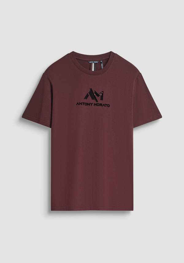 CAMISETA REGULAR FIT DE PUNTO DE ALGODÓN CON LOGOTIPO ESTAMPADO - Antony Morato Online Shop