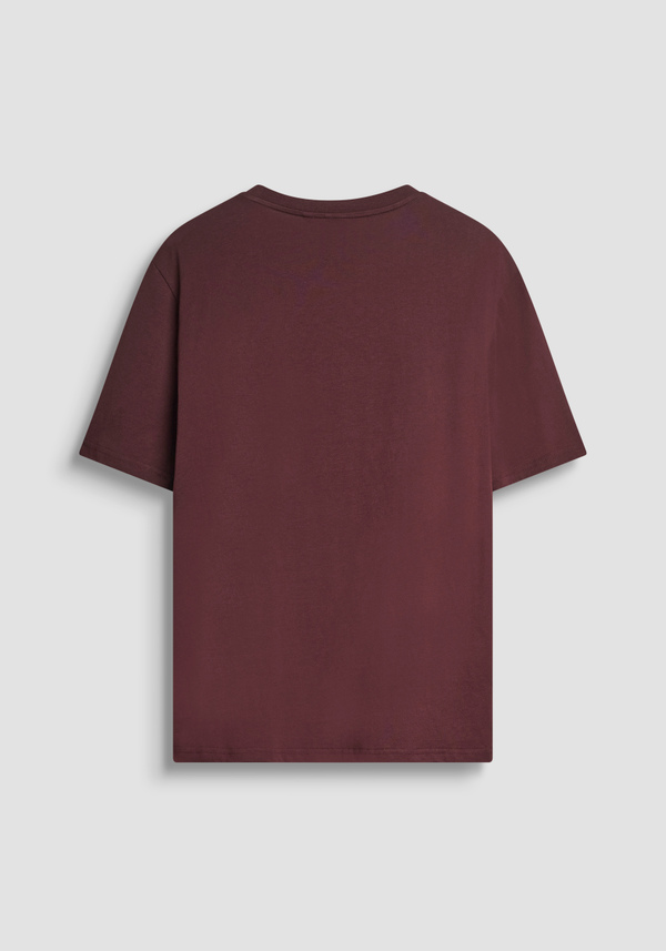 RELAXED FIT T-SHIRT IN COTTON JERSEY WITH EMBLEM PRINT - Antony Morato Online Shop
