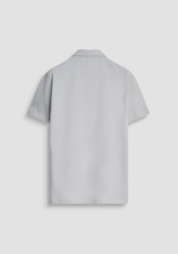 REGULAR FIT-POLOSHIRT AUS DOBBY-BAUMWOLLJERSEY MIT GESTICKTEM LOGO - Antony Morato Online Shop