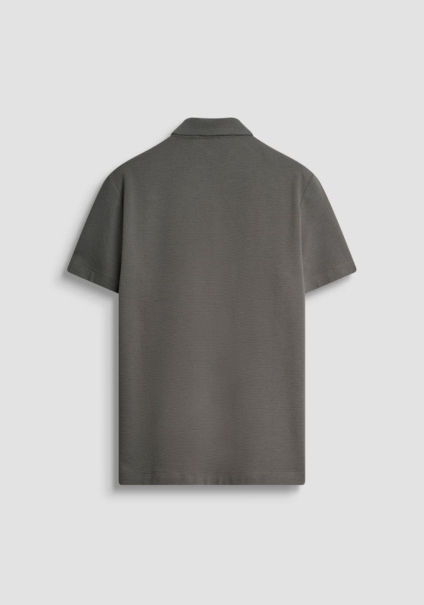 REGULAR FIT-POLOSHIRT AUS DOBBY-BAUMWOLLJERSEY MIT GESTICKTEM LOGO - Antony Morato Online Shop