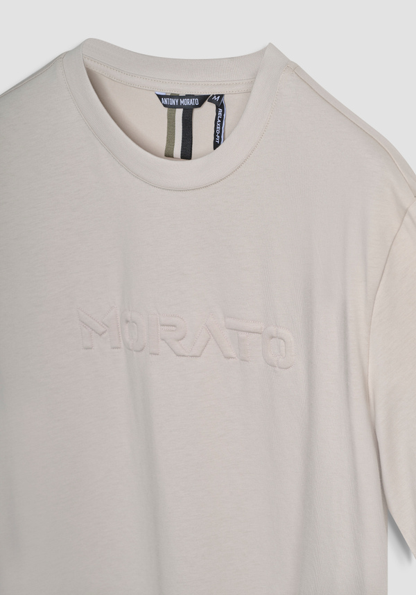 T-SHIRT RELAXED AUS BAUMWOLL-JERSEY MIT LOGO - Antony Morato Online Shop