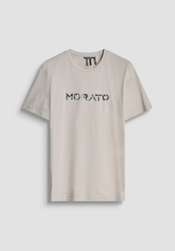 REGULAR FIT COTTON JERSEY T-SHIRT WITH TIGER PRINT - Antony Morato Online Shop