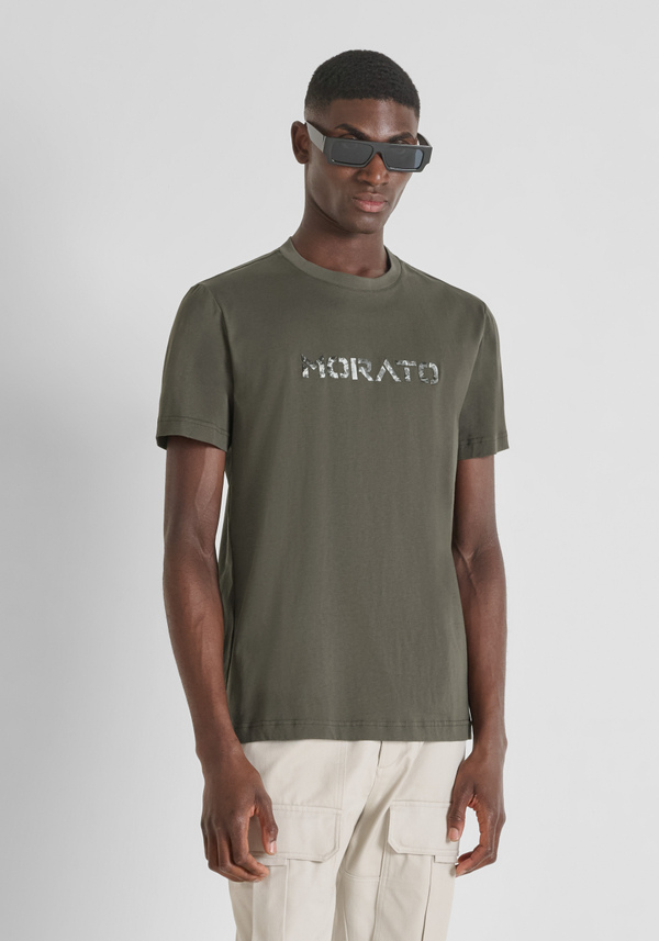 T-SHIRT REGULAR FIT IN JERSEY DI COTONE CON STAMPA LOGO - Antony Morato Online Shop