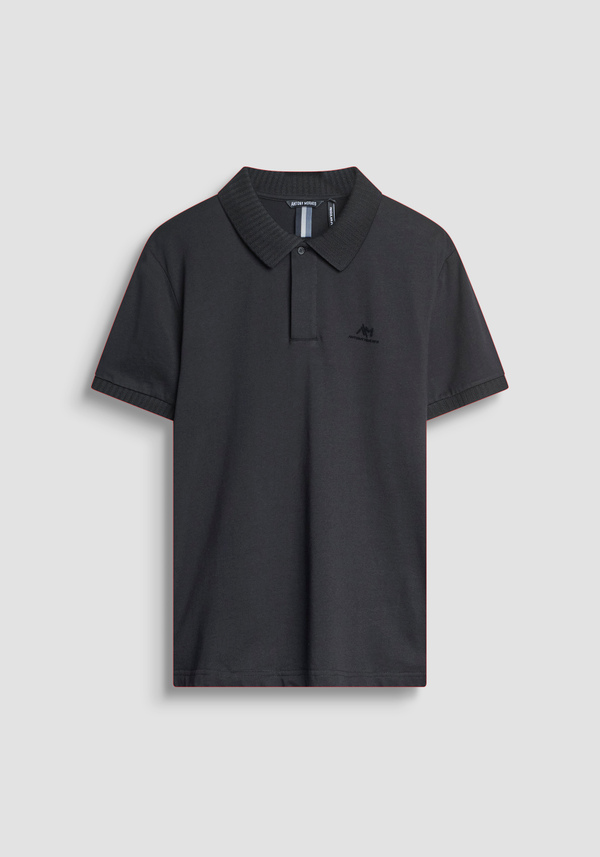 POLO REGULAR FIT IN JERSEY DI COTONE CON LOGO GOMMATO - Antony Morato Online Shop