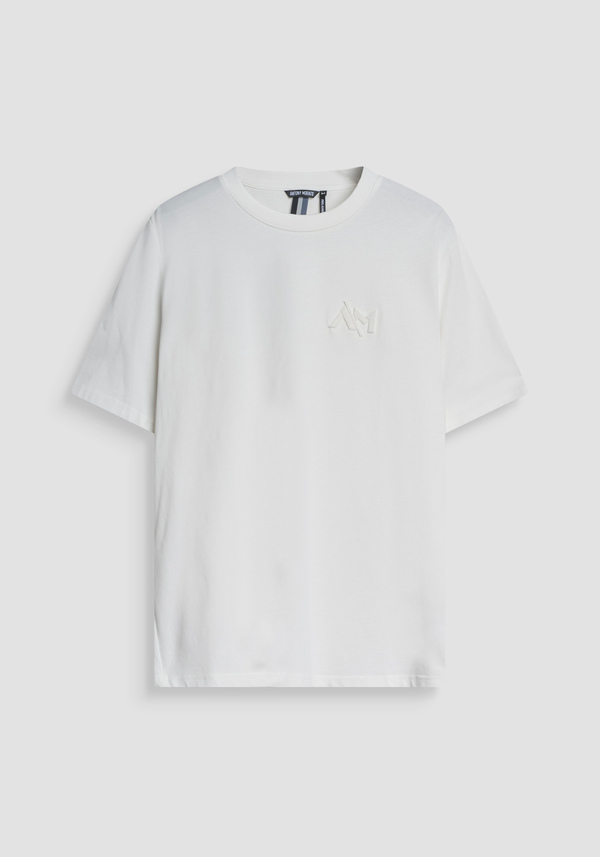 T-SHIRT RELAXED IN JERSEY DI COTONE CON PICCOLO LOGO RICAMATO - Antony Morato Online Shop