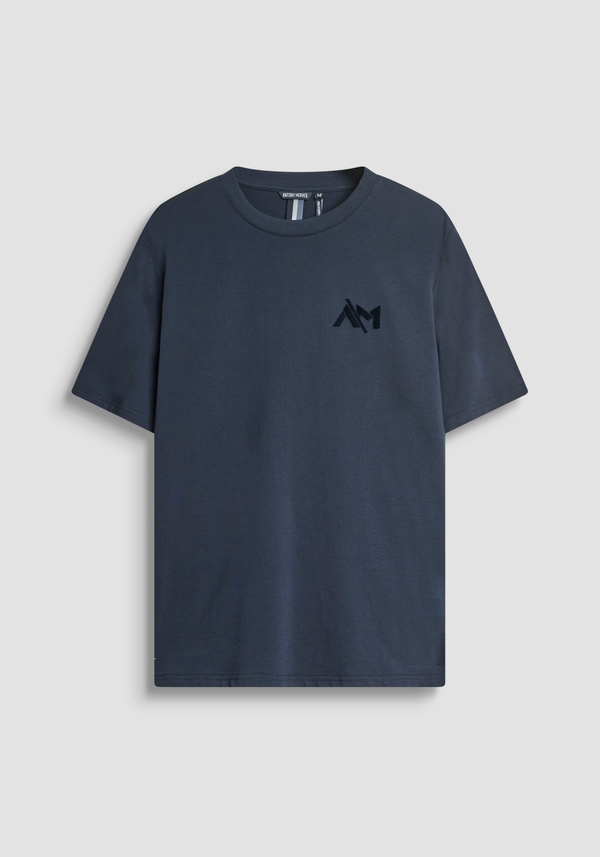 T-SHIRT RELAXED IN JERSEY DI COTONE CON PICCOLO LOGO RICAMATO - Antony Morato Online Shop