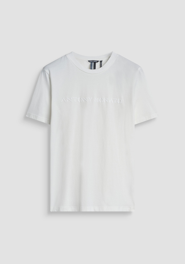 REGULAR FIT T-SHIRT AUS BAUMWOLL-JERSEY MIT REFLEKTIERENDEM TIGER-PRINT - Antony Morato Online Shop