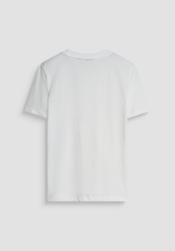 REGULAR FIT T-SHIRT AUS BAUMWOLL-JERSEY MIT REFLEKTIERENDEM TIGER-PRINT - Antony Morato Online Shop