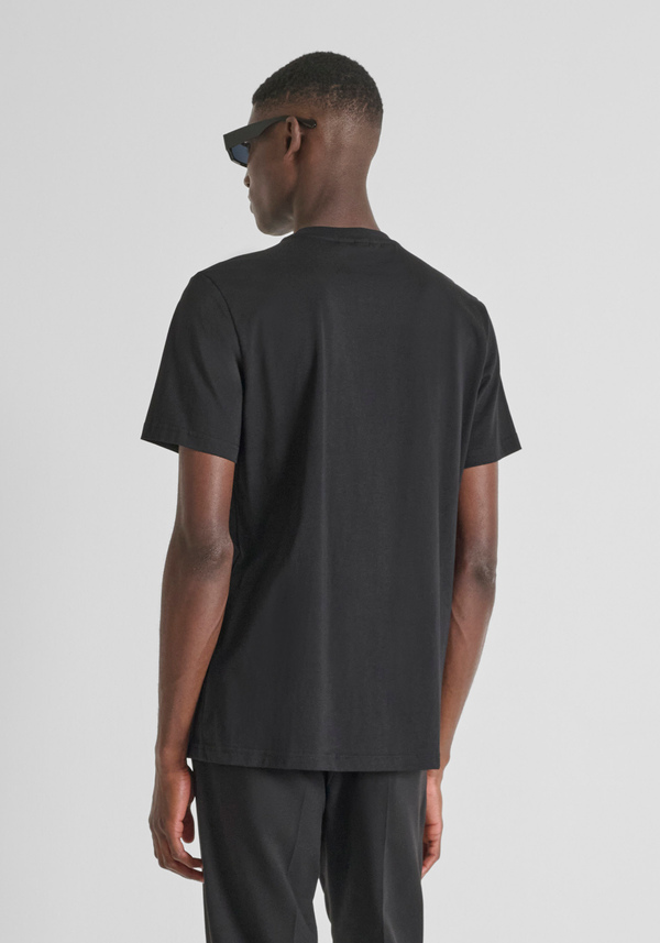 T-SHIRT REGULAR FIT EN JERSEY DE COTON AVEC IMPRIMÉ PHOTO - Antony Morato Online Shop