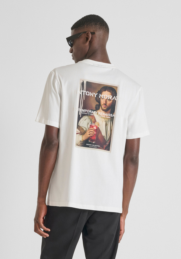 T-SHIRT RELAXED EN JERSEY DE COTON AVEC IMPRIMÉ ARTS - Antony Morato Online Shop