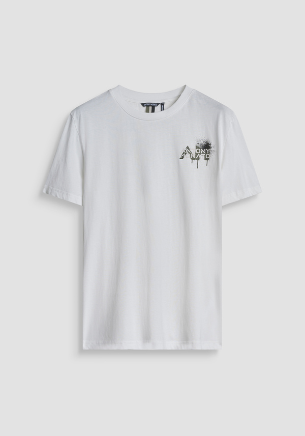 T-SHIRT RELAXED EN JERSEY DE COTON AVEC IMPRIMÉ ARTS - Antony Morato Online Shop