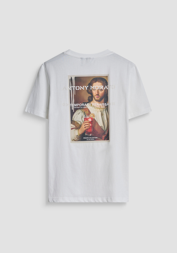 T-SHIRT RELAXED EN JERSEY DE COTON AVEC IMPRIMÉ ARTS - Antony Morato Online Shop