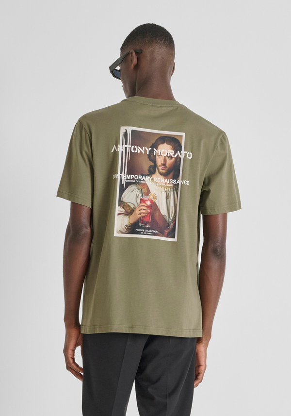 T-SHIRT RELAXED AUS BAUMWOLL-JERSEY MIT ARTS-DRUCK - Antony Morato Online Shop