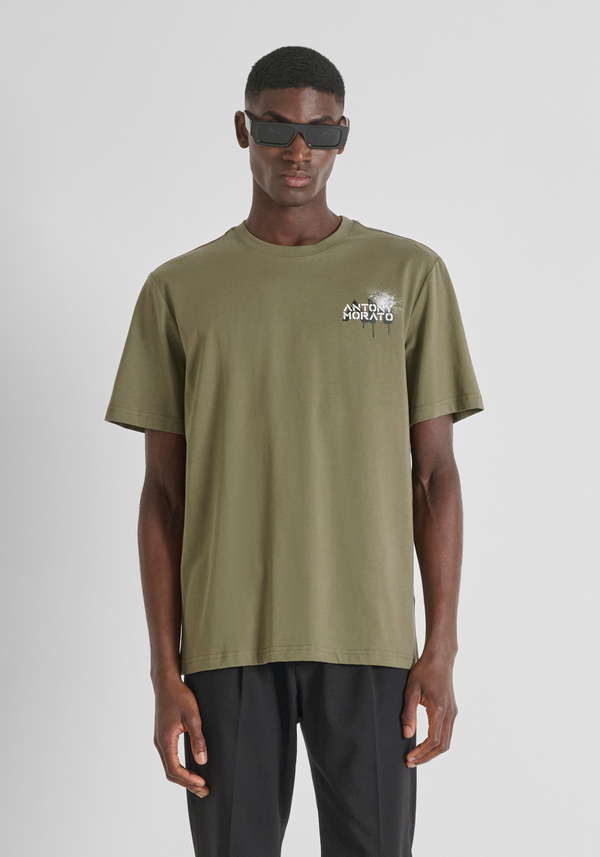 T-SHIRT RELAXED AUS BAUMWOLL-JERSEY MIT ARTS-DRUCK - Antony Morato Online Shop