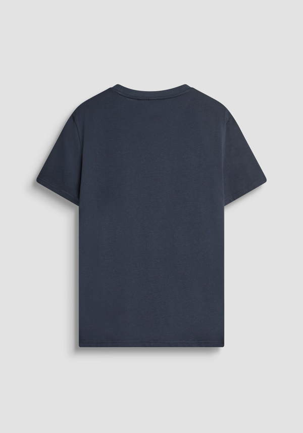 REGULAR FIT COTTON JERSEY T-SHIRT WITH LOGO PRINT - Antony Morato Online Shop