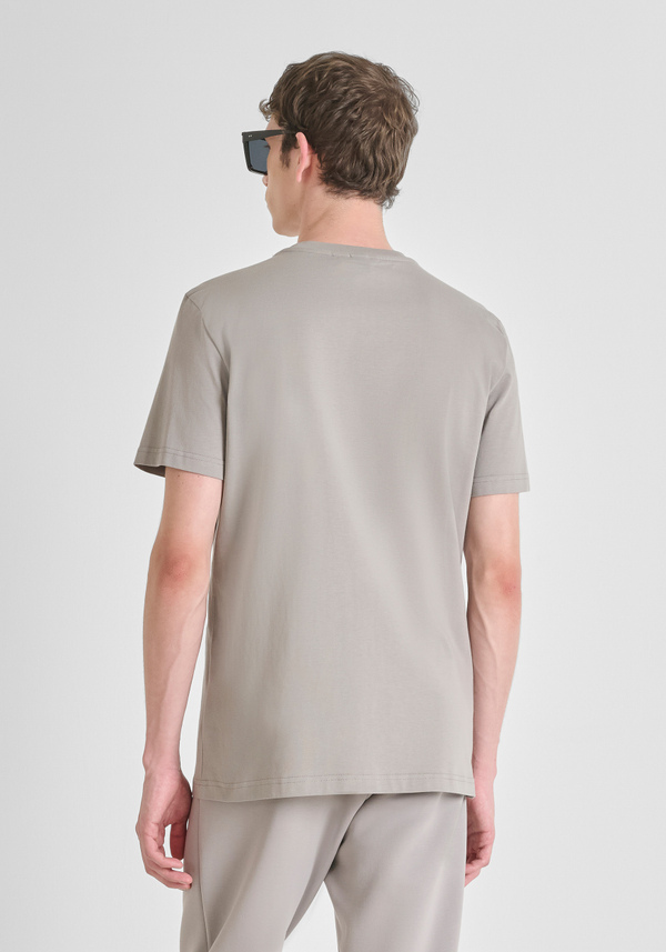 T-SHIRT REGULAR FIT IN JERSEY DI COTONE CON STAMPA RUBBER LOGATA - Antony Morato Online Shop