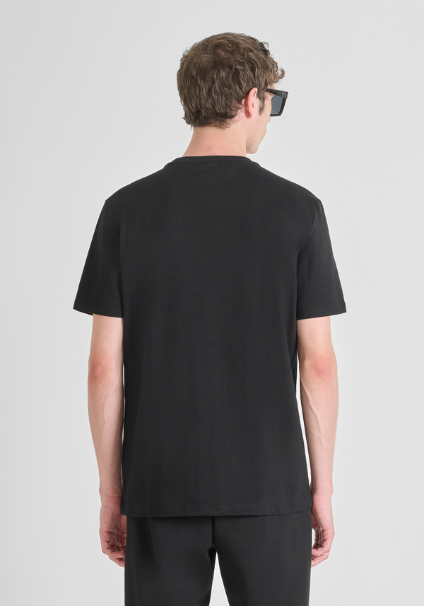 T-SHIRT REGULAR FIT IN JERSEY DI COTONE CON STAMPA RUBBER LOGATA - Antony Morato Online Shop