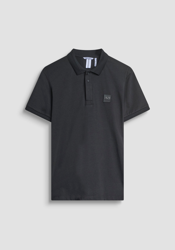 REGULAR FIT-POLOSHIRT AUS BAUMWOLLJERSEY MIT KLEINEM LOGO-PATCH - Antony Morato Online Shop