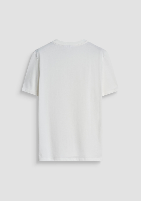 T-SHIRT EN JERSEY DE COTON À COUPE RÉGULIÈRE AVEC IMPRESSION D'UN PETIT LOGO - Antony Morato Online Shop