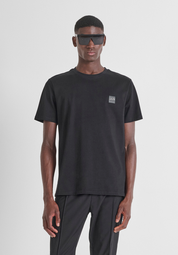 T-SHIRT AUS BAUMWOLLJERSEY MIT KLEINEM LOGODRUCK UND NORMALER PASSFORM - Antony Morato Online Shop