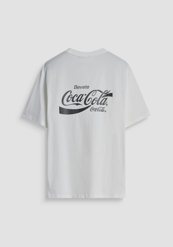 T-SHIRT RELAXED FIT IN JERSEY DI COTONE STAMPA COCA-COLA - Antony Morato Online Shop