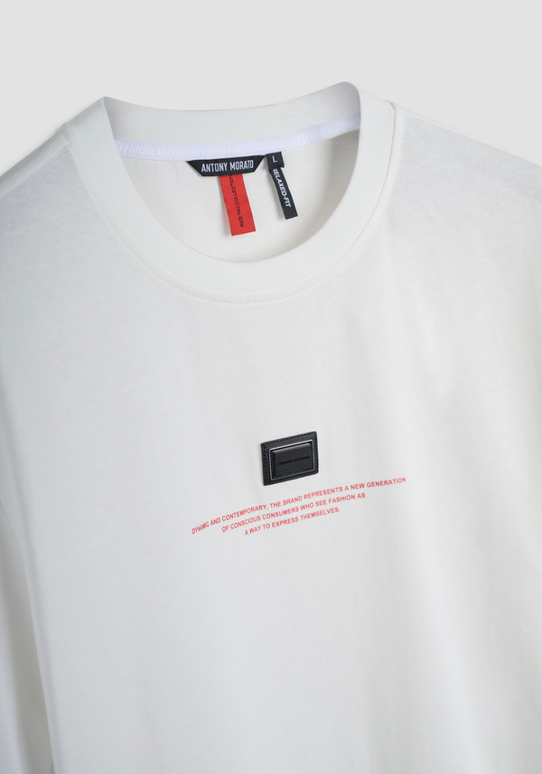T-SHIRT COTTON BOXY T-SHIRT RED TAG - Antony Morato Online Shop