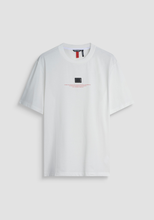 T-SHIRT COTTON BOXY T-SHIRT RED TAG - Antony Morato Online Shop