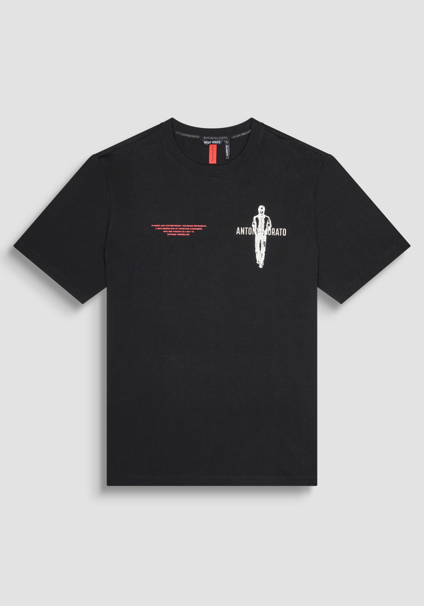 COTTON BOXY T-SHIRT RED TAG - Antony Morato Online Shop