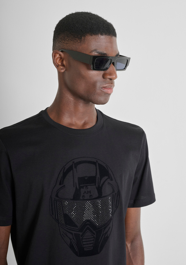 T-SHIRT REGULAR FIT EN JERSEY DE COTON COLLECTION CLUBBER - Antony Morato Online Shop