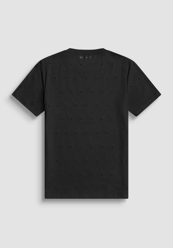 REGULAR FIT T-SHIRT IN COTTON BLEND WITH STUDS - Antony Morato Online Shop