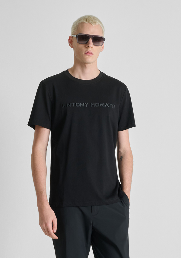 CAMISETA REGULAR FIT DE MEZCLA DE ALGODÓN INTERLOCK | Antony Morato