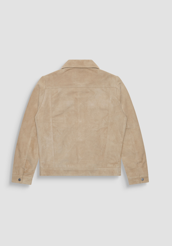 SLIM FIT SUEDE JACKET - Antony Morato Online Shop