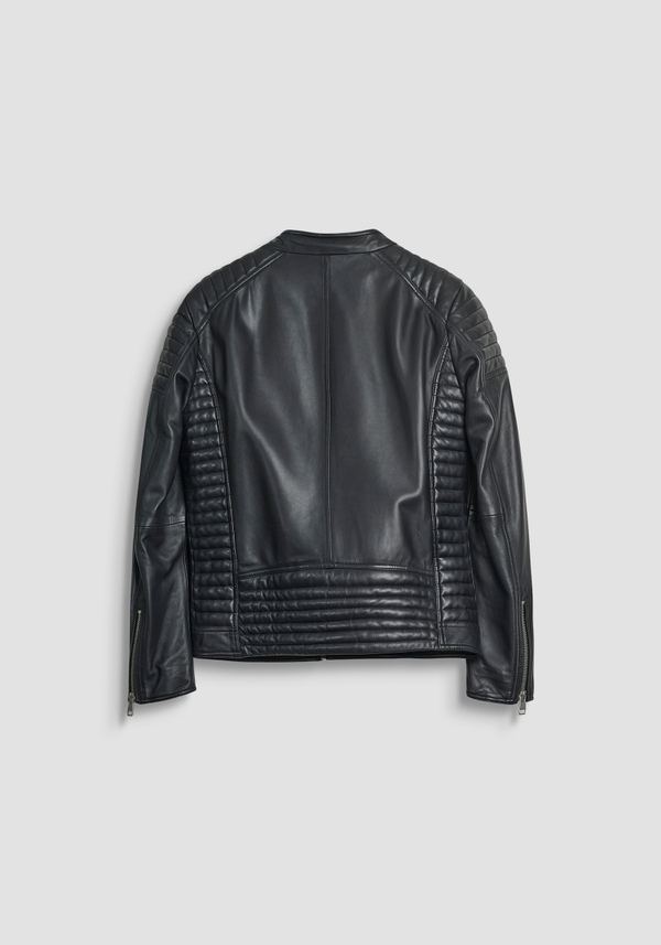 GIACCA BIKER SLIM FIT IN VERA PELLE - Antony Morato Online Shop