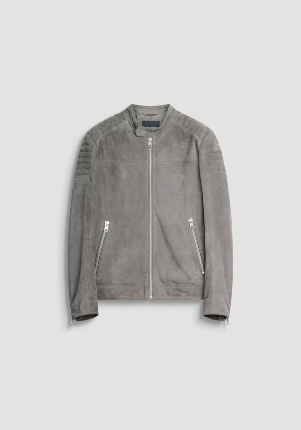 SLIM FIT REAL SUEDE JACKET - Antony Morato Online Shop