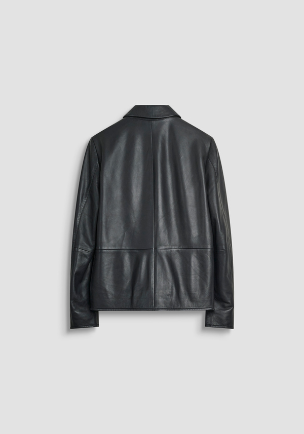 GIUBBOTTO SLIM FIT IN PELLE EFFETTO WASHED - Antony Morato Online Shop