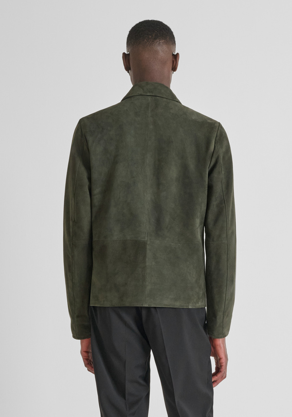 SLIM FIT SUEDE JACKET - Antony Morato Online Shop
