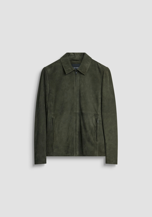 SLIM FIT SUEDE JACKET - Antony Morato Online Shop